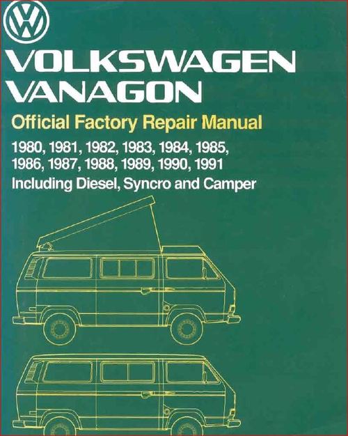 Product picture VW Volkswagen Vanagon Service Repair Manual
